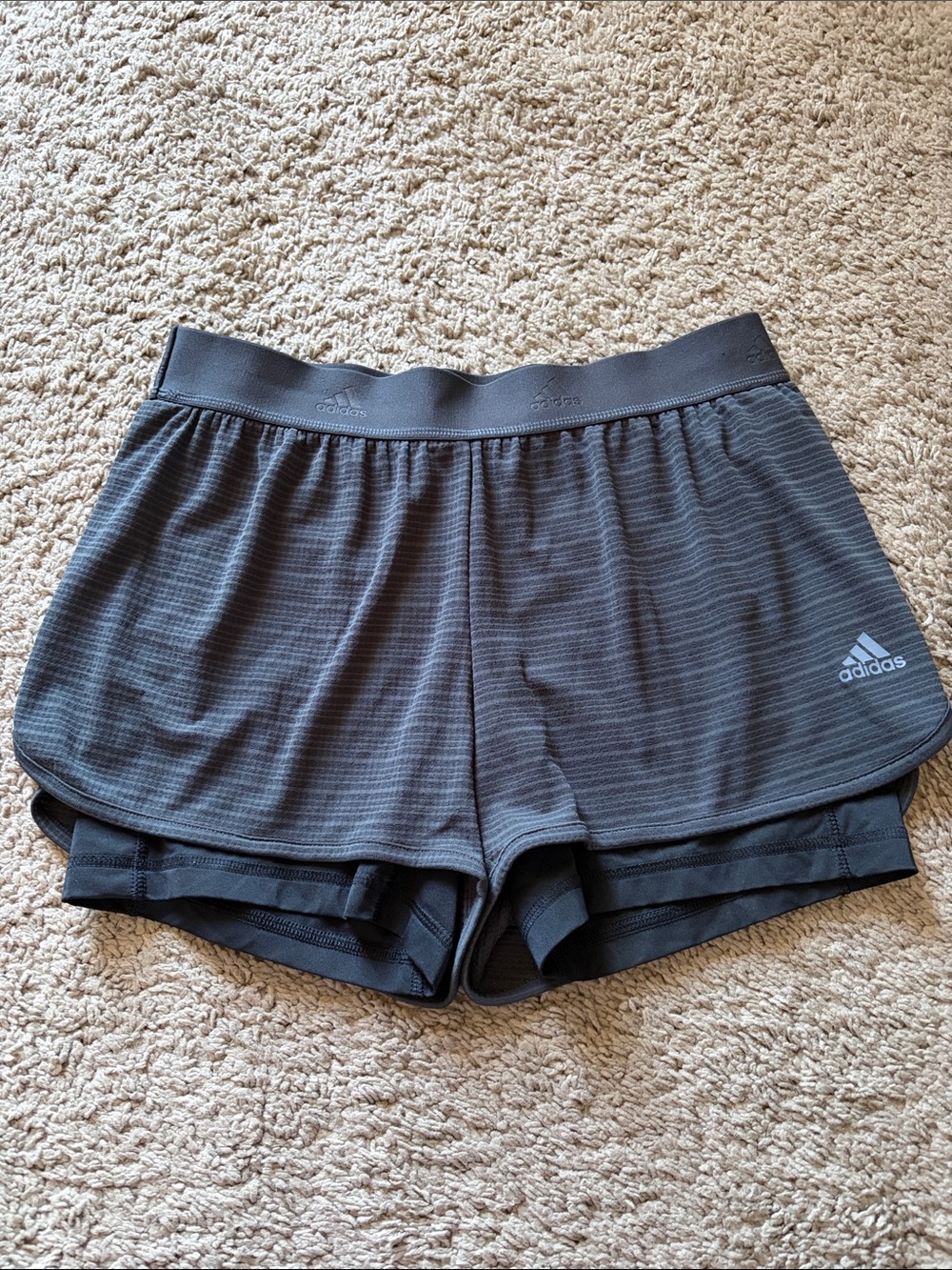adidas Women’s Dark Gray Athletic Shorts,